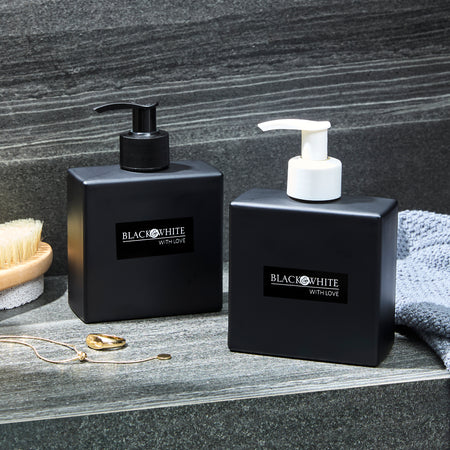 BLACK & WHITE BODY -  LUXURY CERAMIC SHOWER GEL CLEANSE & BODY OIL BUNDLE 250 ml