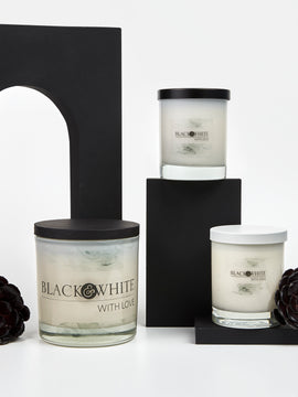 BLACK & WHITE HOMEWARE -  DELUXE CANDLE  200 ml