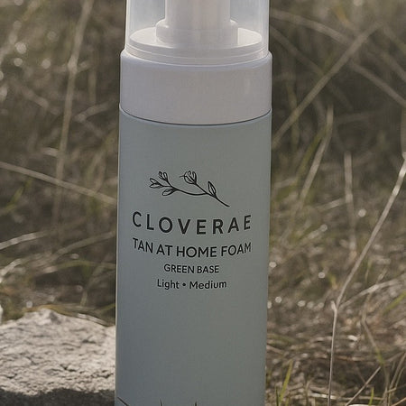 CLOVERAE TAN -  TAN AT HOME FOAM  GREEN BASE MEDIUM - DARK