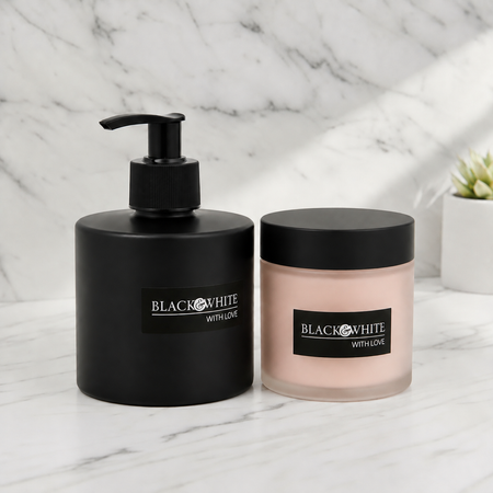 BLACK & WHITE BODY AROMATHERAPY HAND & BODY BUFF