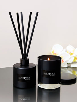 BLACK & WHITE HOMEWARE ELEGANCE LUXUARY CERAMIC ROOM FRAGRANCE ESSENTIALS 250 ml
