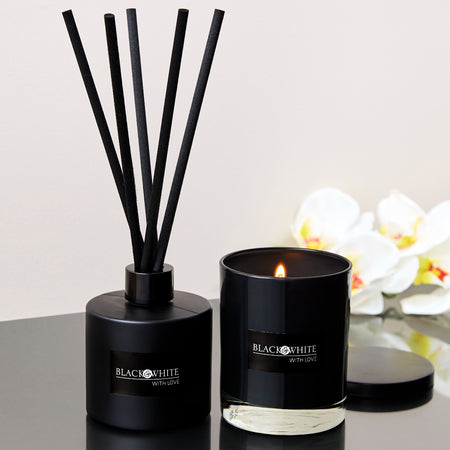 BLACK & WHITE HOMEWARE ELEGANCE LUXUARY CERAMIC ROOM FRAGRANCE ESSENTIALS 250 ml