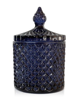 BLACK & WHITE ELEGANCE CUT GLASS NAVY 250 ml