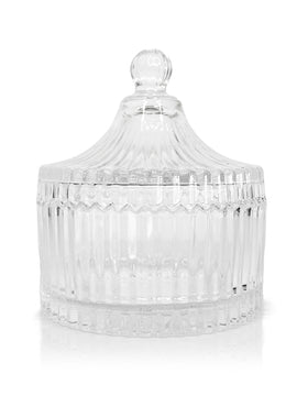 BLACK & WHITE ELEGANCE CUT GLASS CLEAR MINI