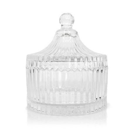 BLACK & WHITE ELEGANCE CUT GLASS CLEAR MINI