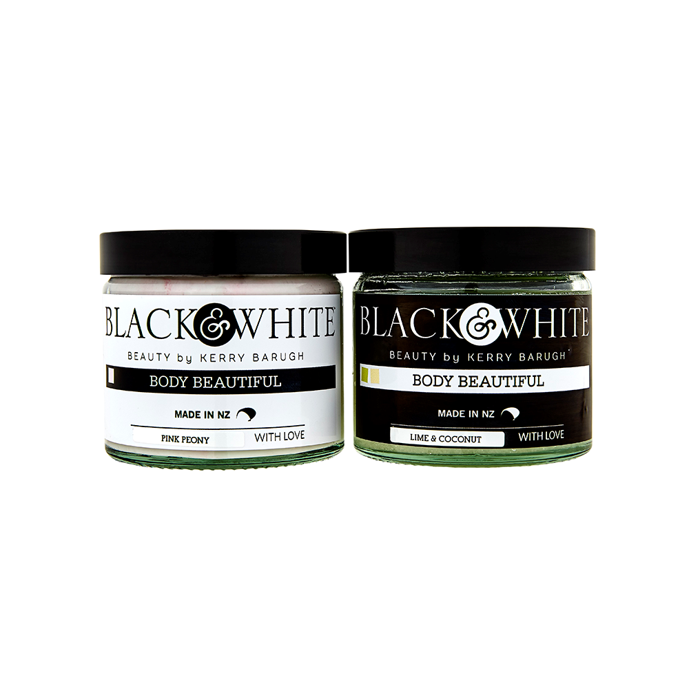 B&W BODY BEAUTIFUL COMBO BODY BUTTER & BODY SCRUB